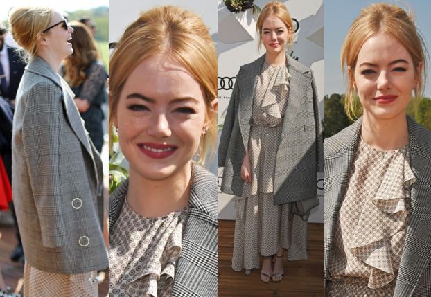 Emma Stone w za dużej marynarce