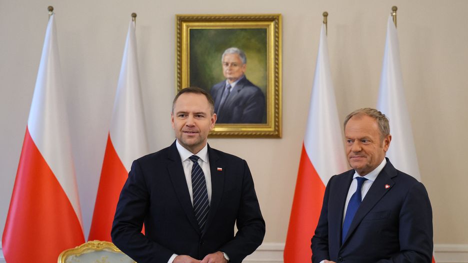 Donald Tusk i Karol Nawrocki