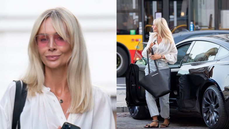 Agnieszka Woźniak-Starak jeździ elektryczną Teslą 