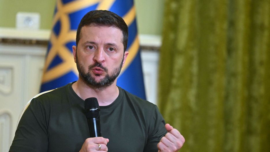 Archiwum zagraniczne East News 2024-07
Ukraine's President Volodymyr Zelensky gestures as he speaks during his press-conference in Kyiv on July 15, 2024, amid Russian invasion in Ukraine. (Photo by Sergei SUPINSKY / AFP)
SERGEI SUPINSKY