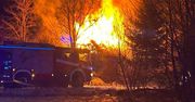 Chrząchówek: Dom niemal doszczętnie spłonął, 86-latka doznała poważnych obrażeń ciała