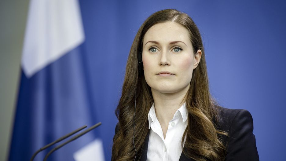 BERLIN, GERMANY - FEBRUARY 19: Finnish Prime Minister Sanna Marin is pictured during a press conference on February 19, 2020 in Berlin, Germany. (Photo by Janine Schmitz/Photothek via Getty Images)
