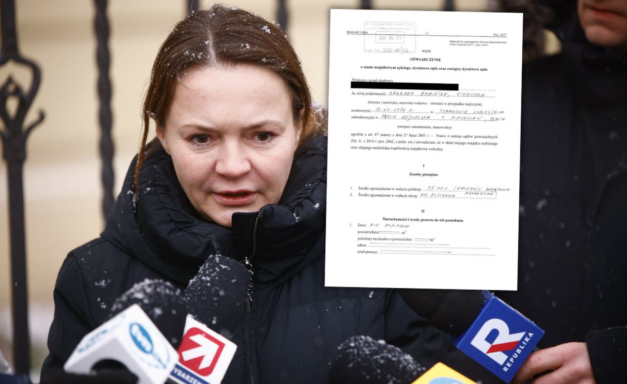 Jest oświadczenie. Taki majątek ma Barbara Kamińska