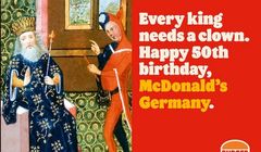 Burger King ironicznie składa życzenia na 50. urodziny McDonald's