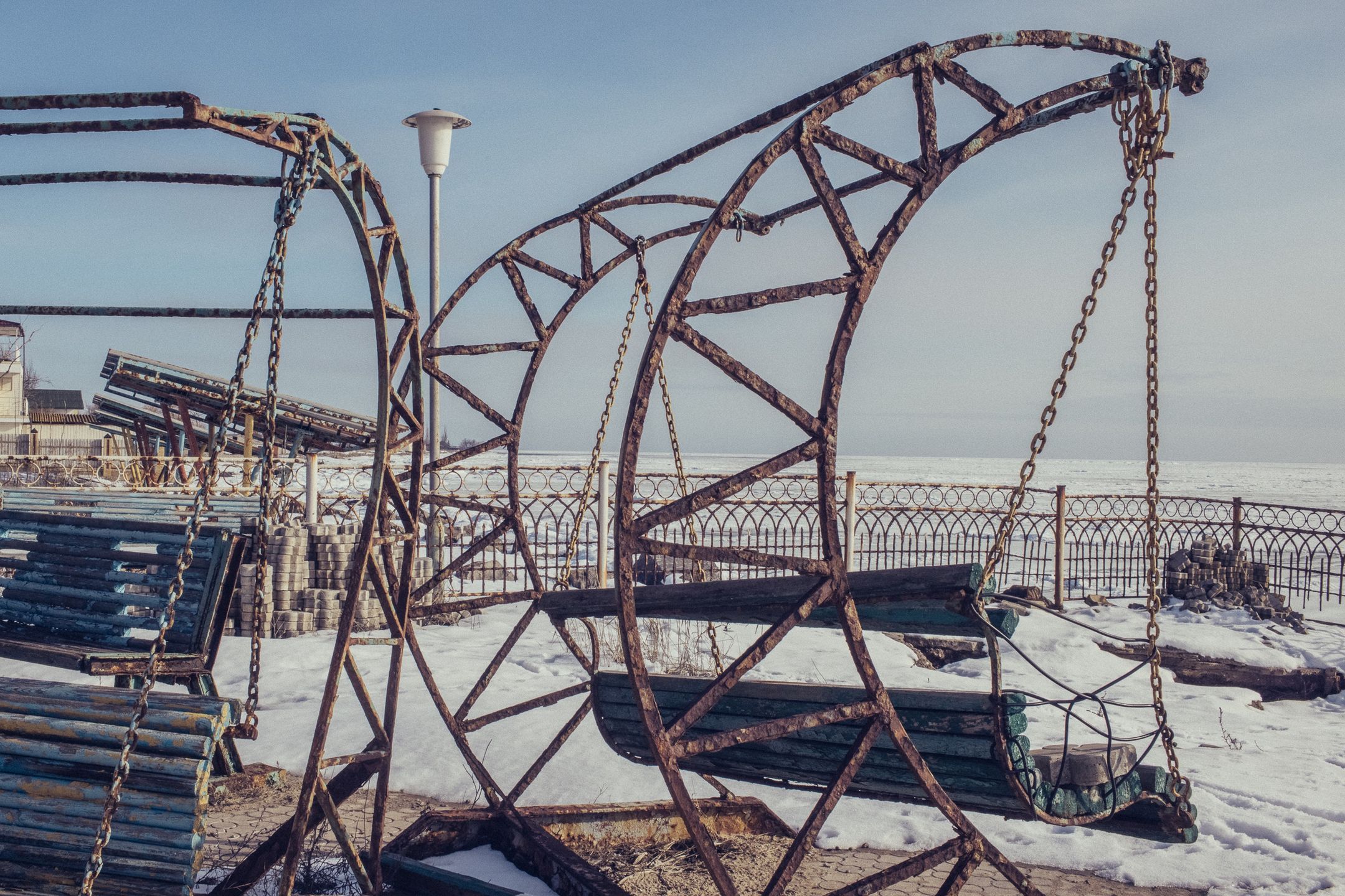 Wybrzeże Morza Azowskiego w okolicach Mariupola