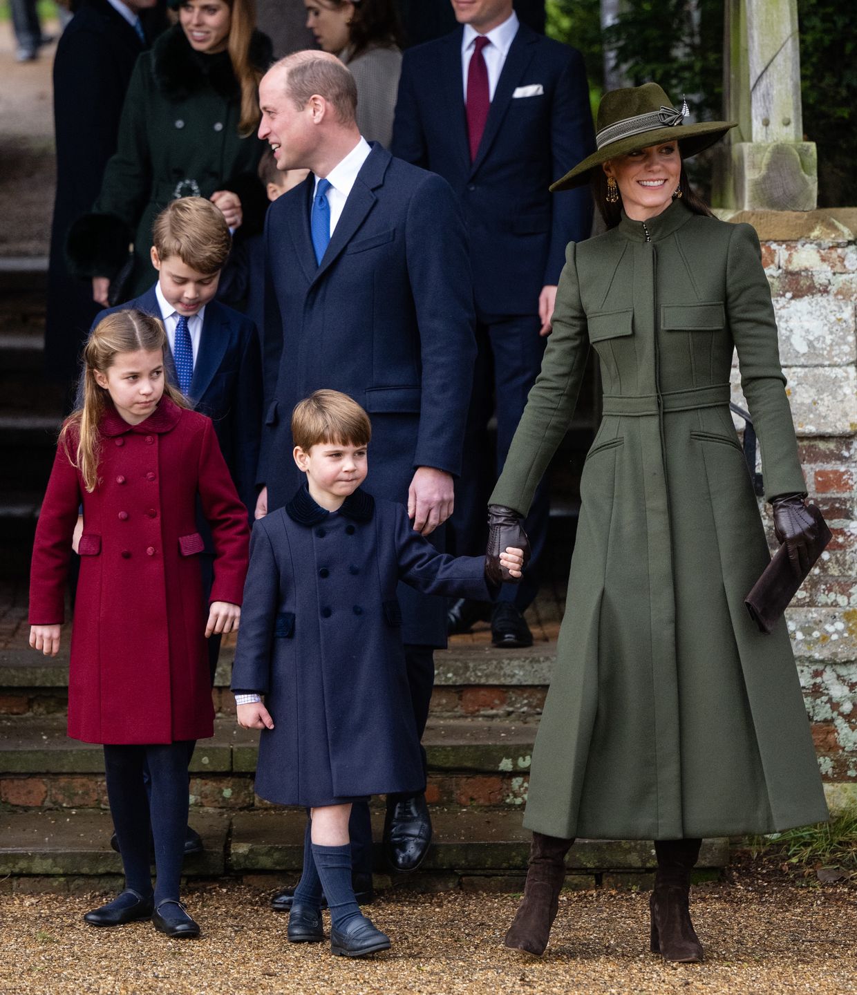 Księżna Kate z księciem Williamem i dziećmi