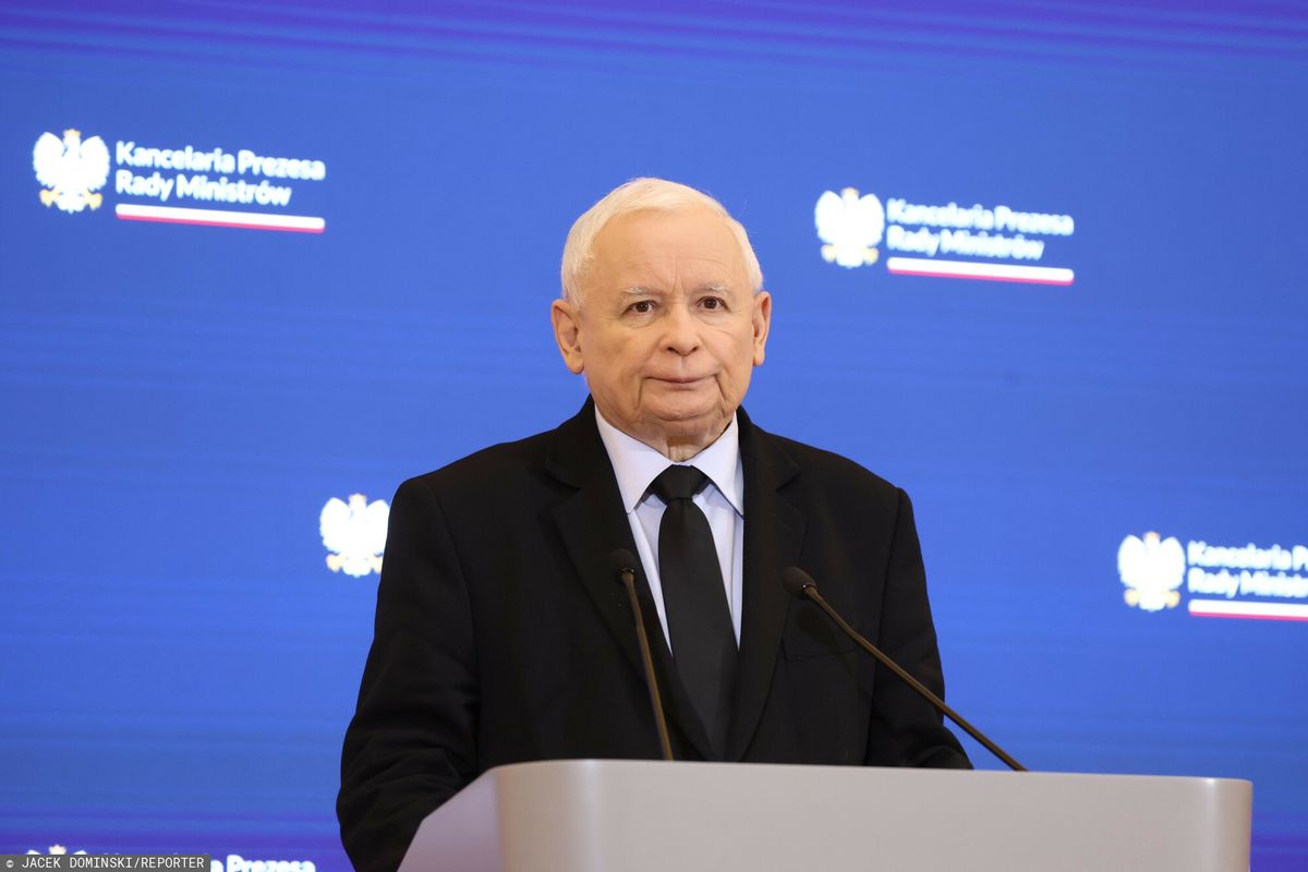 Jarosław Kaczyński skomentował sprawę śmigłowców z Białorusi
