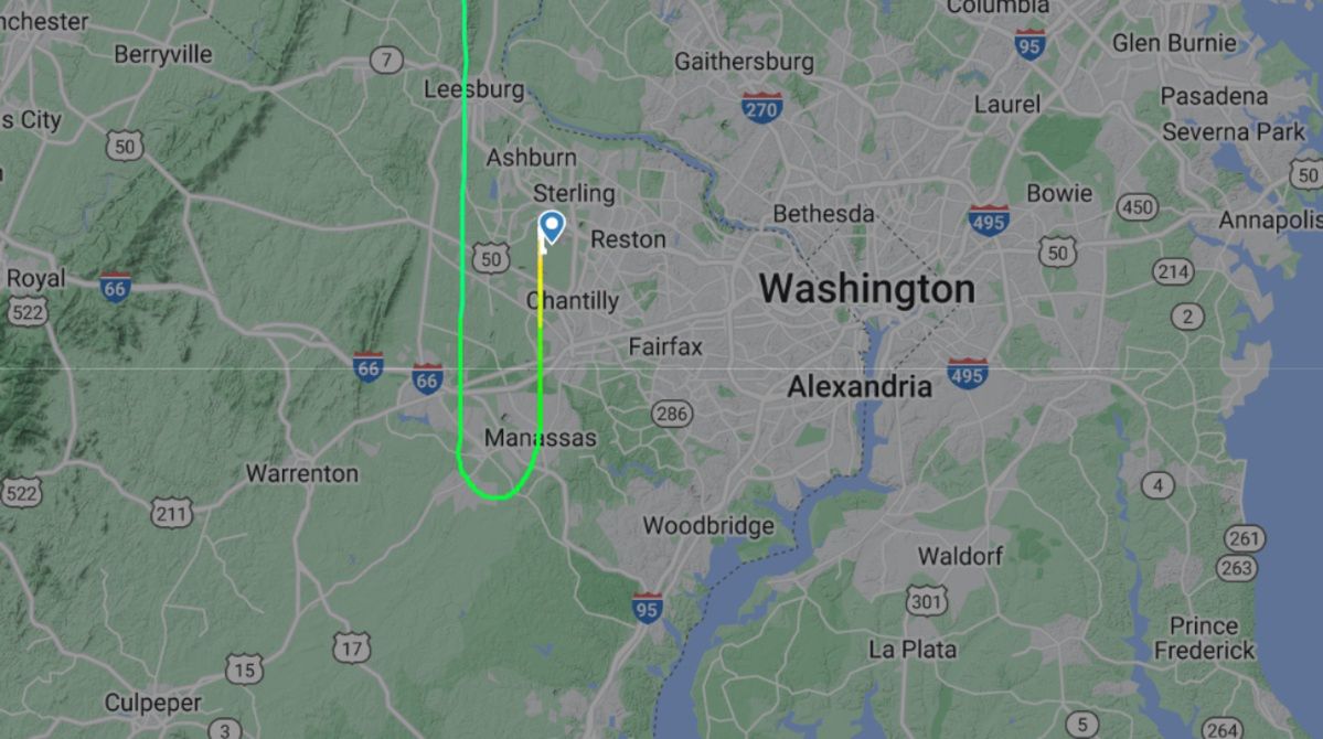 Uncommon sighting: Russian government plane lands in Washington