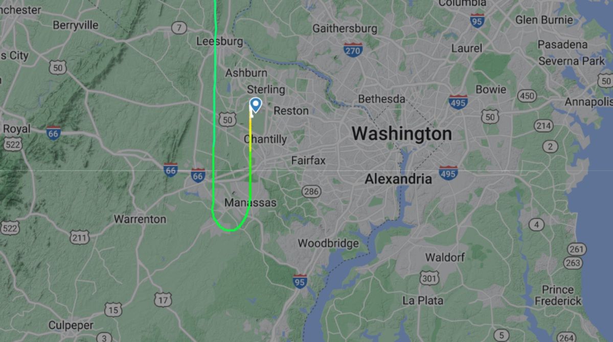 Russian aeroplane over USA territory