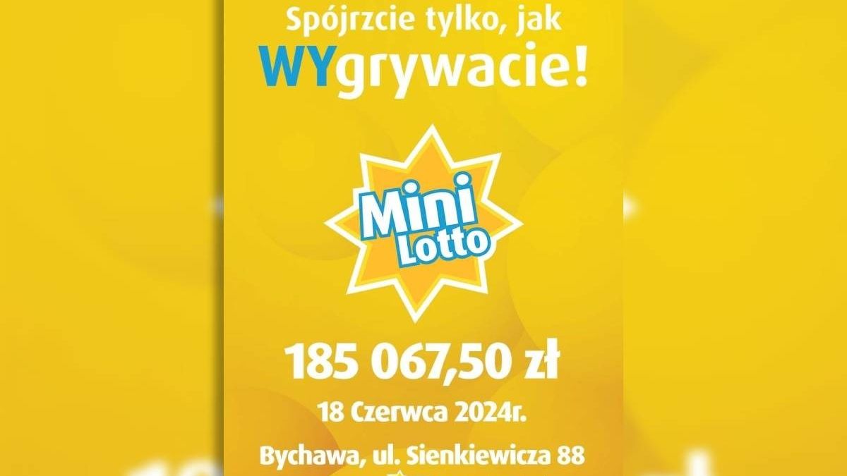 grafika wygrana mini lotto Bychawa