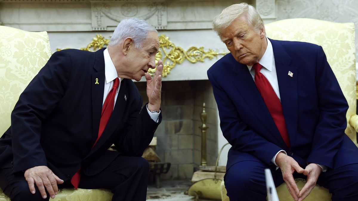 Na zdjęciu: premier Izraela Benjamin Netanjahu i Donald Trump