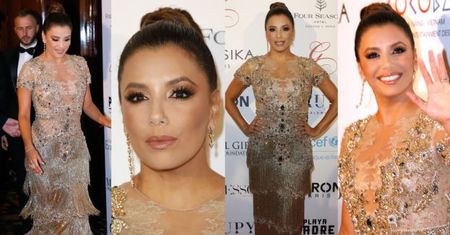 Eva Longoria pomaga dzieciom w sukni za 60 tysięcy