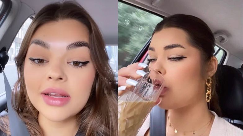 Patrycja Mołczanow z "Teamu X" pije kawę i nagrywa InstaStory PROWADZĄC AUTO...