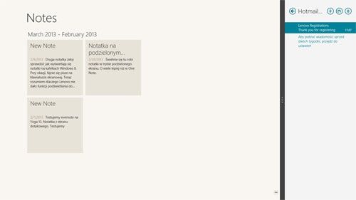 Windows 8 - sterowanie dotykiem