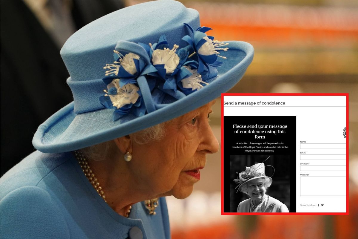 Wirtualna księga kondolencyjna uruchomiona na stronie The Royal Family. 