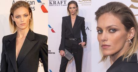 Elegancka Anja Rubik na imprezie fundacji Eltona Johna (ZDJĘCIA)