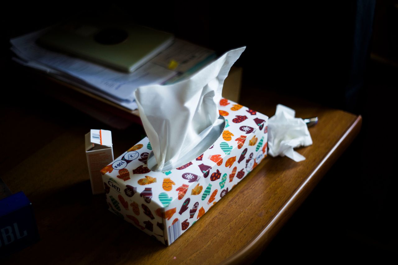 Zestaw produktów do chorowania.