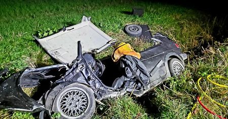 Groźny wypadek na Żuławach Gdańskich. Jedna osoba ranna