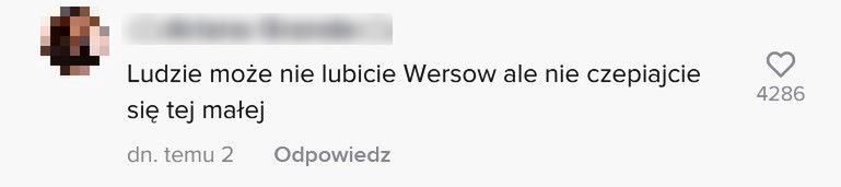 Wersow pokazała siostrę 