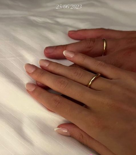 Arrizabalaga i Martinez już po ślubie