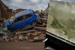 Czechy. Tornado przeszło przez jej dom. Wszystko nagrała. Leciały szyby [WIDEO]