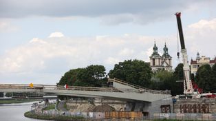 Kraków: Budowa kładki Kazimierz-Ludwinów. Czas na pomost widokowy