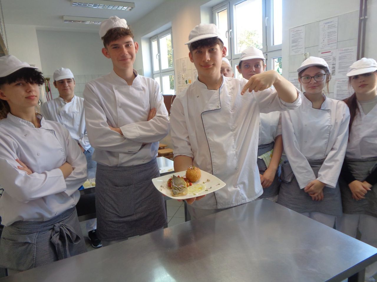 Zajęcia w Zespole Szkół Gastronomicznych w Pile. 