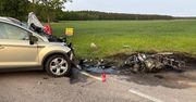 Motocykl w płomieniach. Narzeczeni zginęli. "Niewyobrażalna tragedia"