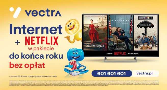 Vectra promuje internet z Netfliksem. Do końca roku bez opłat