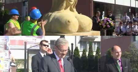 Komorowski odsłania pomnik Dody... (FOTO)
