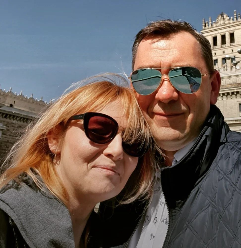 Dariusz Wardziak z żoną Katarzyną