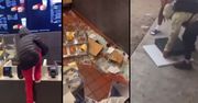 Szturm nastolatków na McDonald'sa. Niszczyli wszystko na swojej drodze