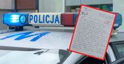 Do policji dotarł list. Autorka nie mogła przemilczeć