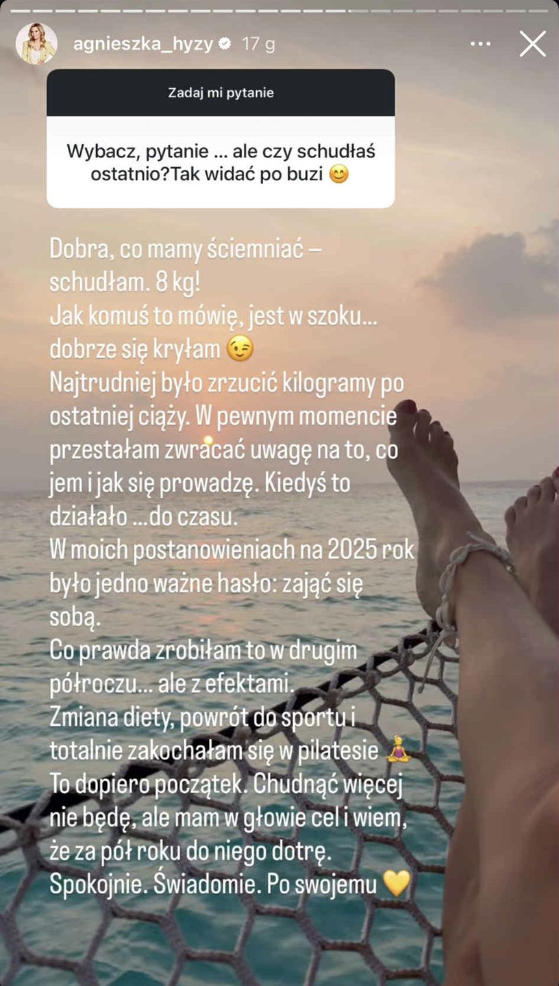 Agnieszka Hyży o metamorfozie