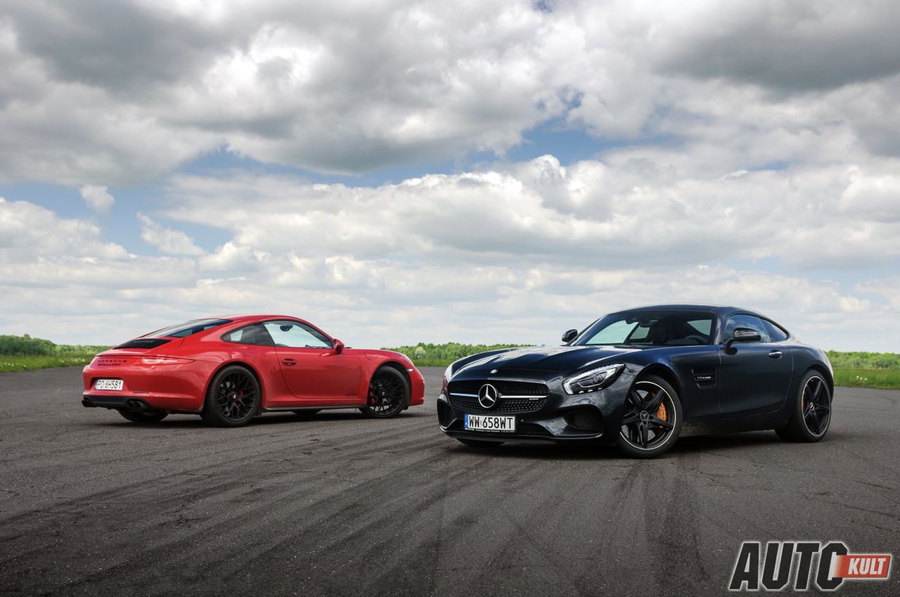 Porsche 911 Carrera 4 GTS i Mercedes AMG GT S