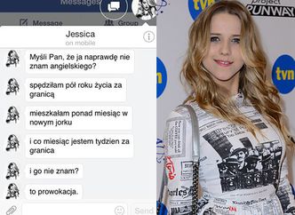 Jessica broni się: "ZNAM ANGIELSKI! Mieszkałam miesiąc w Nowym Jorku!"