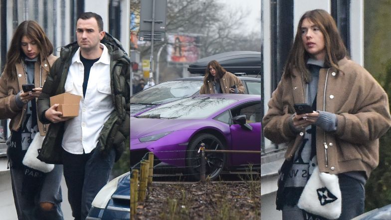 Klaudia Halejcio i jej narzeczony Oskar maszerują do lamborghini za milion