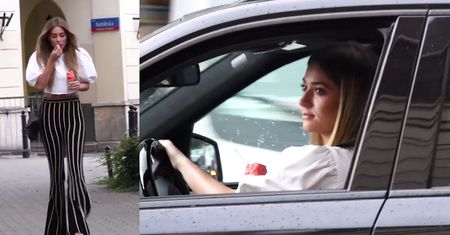 Marcelina Zawadzka je loda w samochodzie (WIDEO)