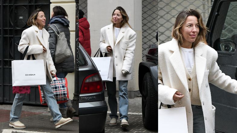 Ewa Chodakowska bez makijażu maszeruje do Mercedesa