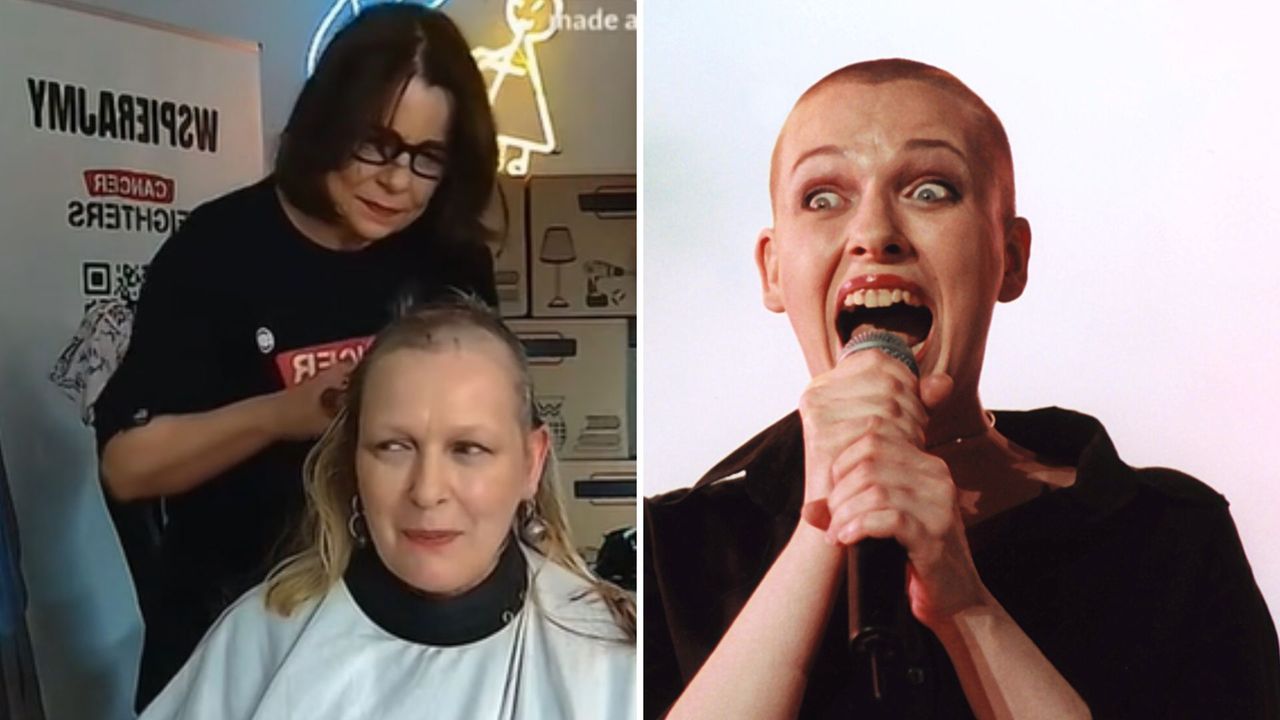 Katarzyna Nosowska znów jest łysa. Internauci oceniają jej nową fryzurę. "Oczy mi zmokły w tej akcji"