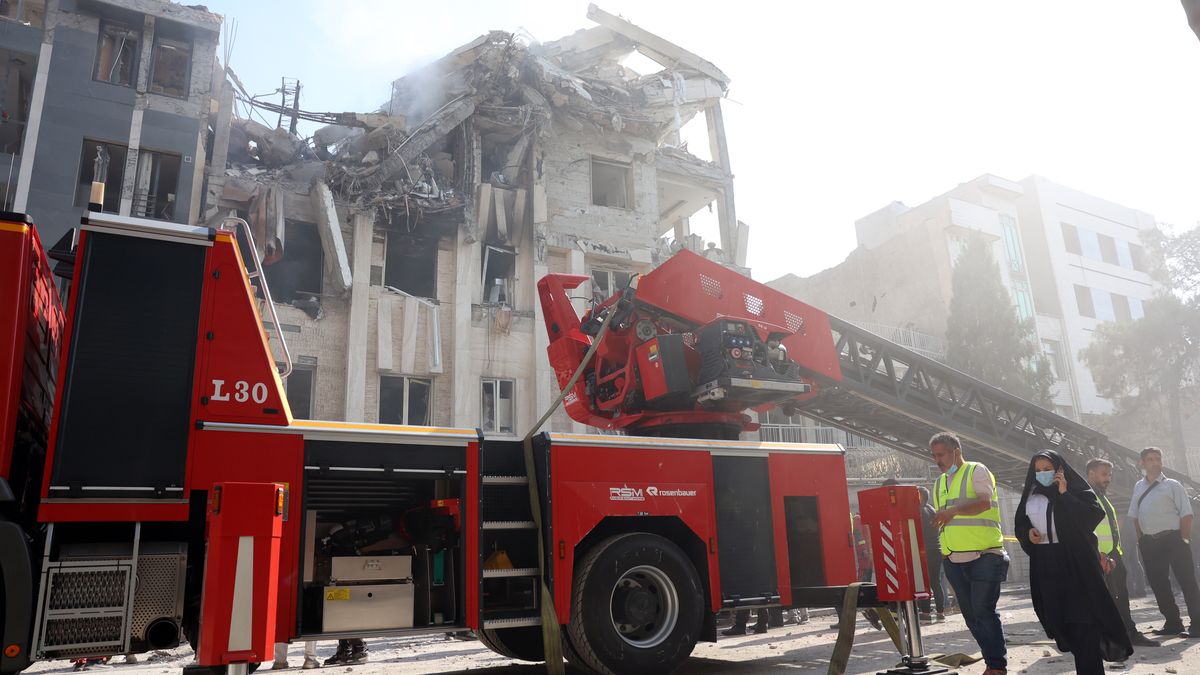 Budynki, które zostały trafione przez izraelskie naloty