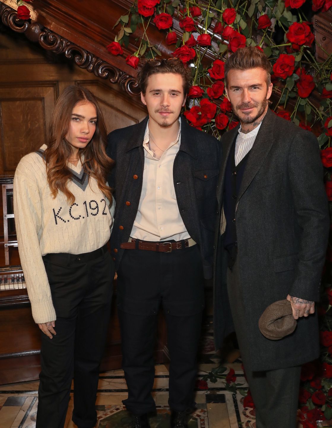 Hana Cross, Brooklyn Beckham i David Beckham