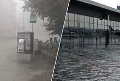 Zalało lotnisko. Potężna burza w Poznaniu