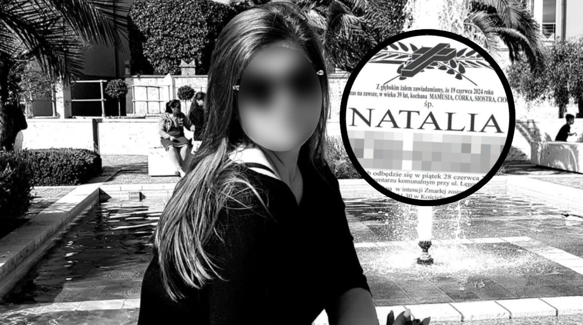 Żegnają 39-letnią Natalię. Napis na klepsydrze wyciska łzy