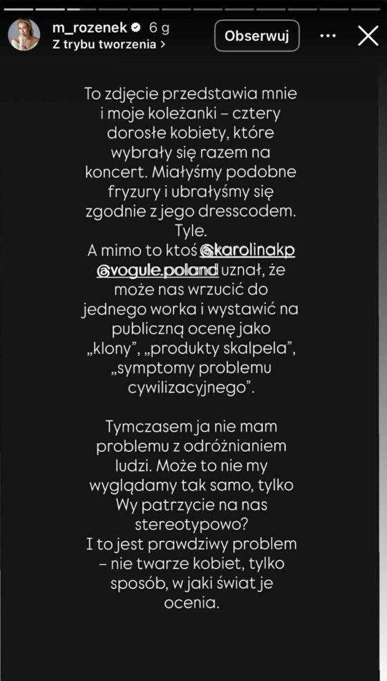 Małgorztaa Rozenek odpowiedziała Korwin Piotrowskiej