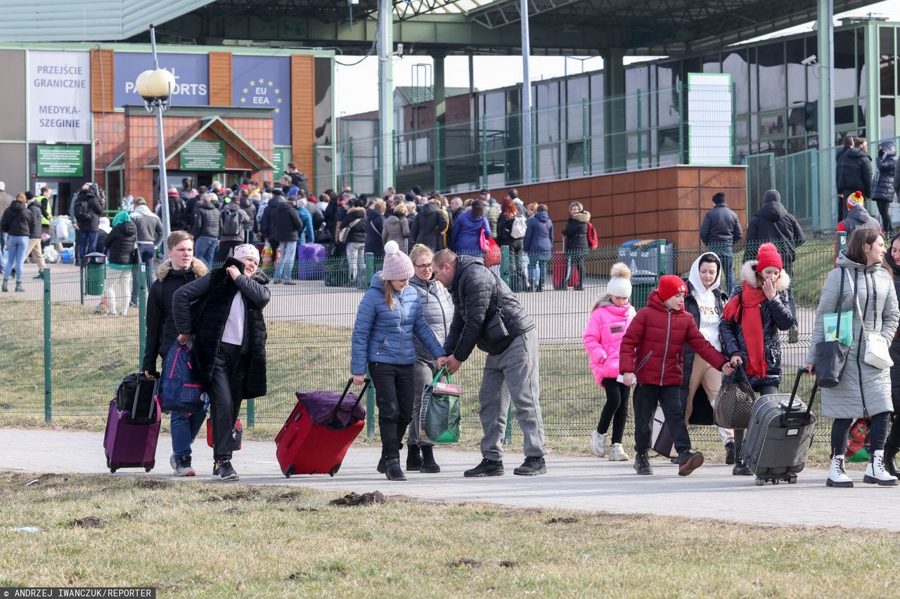 Przejscie graniczne z Ukrainą w Medyce 
