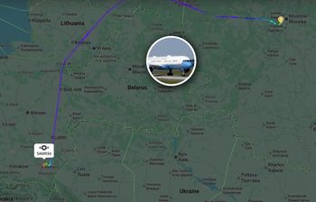Z Moskwy prosto do Rzeszowa. Było widać go na radarach