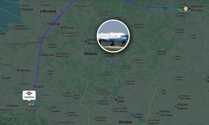 Z Moskwy prosto do Rzeszowa. Było widać go na radarach