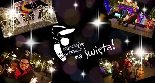 „Zakochaj się w Warszawie na Święta” - iluminacje reklamują stolicę w całej Polsce (wideo)
