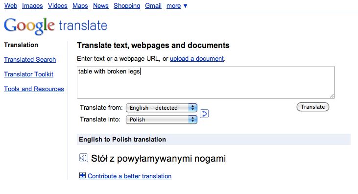 Google Translate uczy mówić... jak robot 2